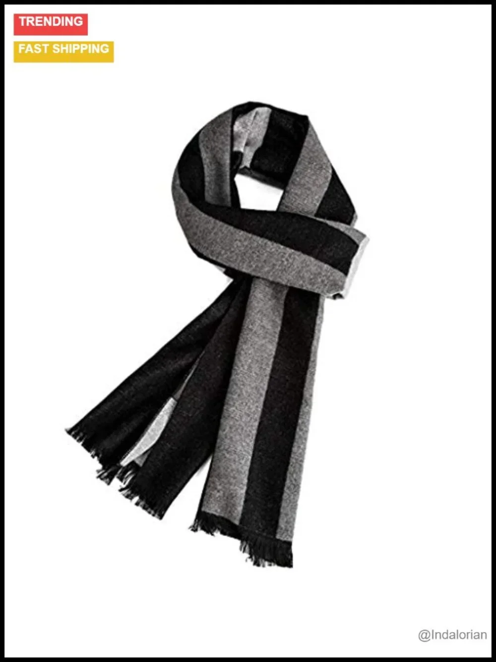 Warm Winter Plaid Scarf Acrylic Men's Fashion Scarf